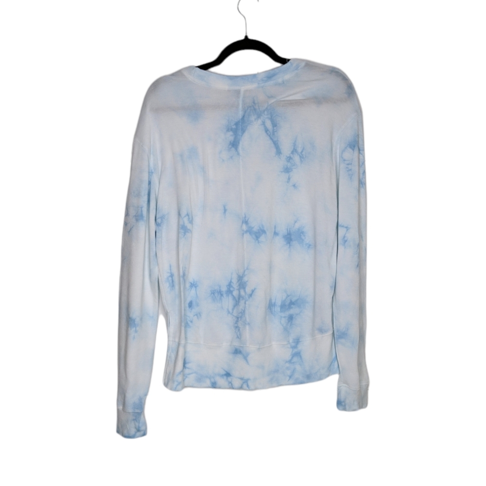 Wildfox Crystal Blue Tie Dye Pullover Long Sleeve Women's Size Medium - Picture 3 of 5